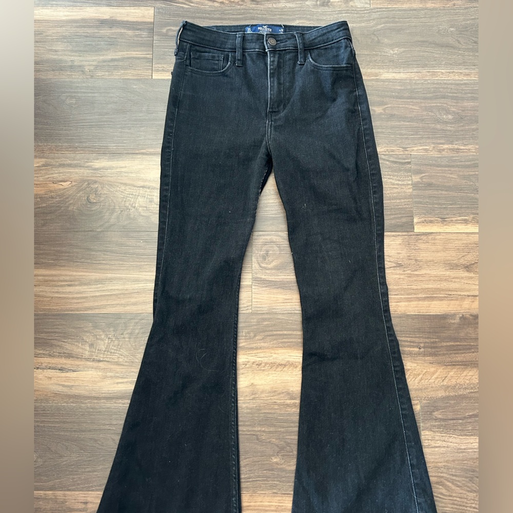 Hollister wide leg black jeans